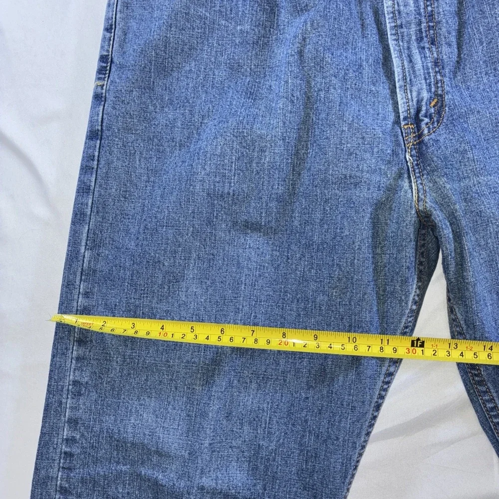 Levi's Regular Fit 505 Y2K Black Batwing VTG Jeans Men's 38x30 Blue